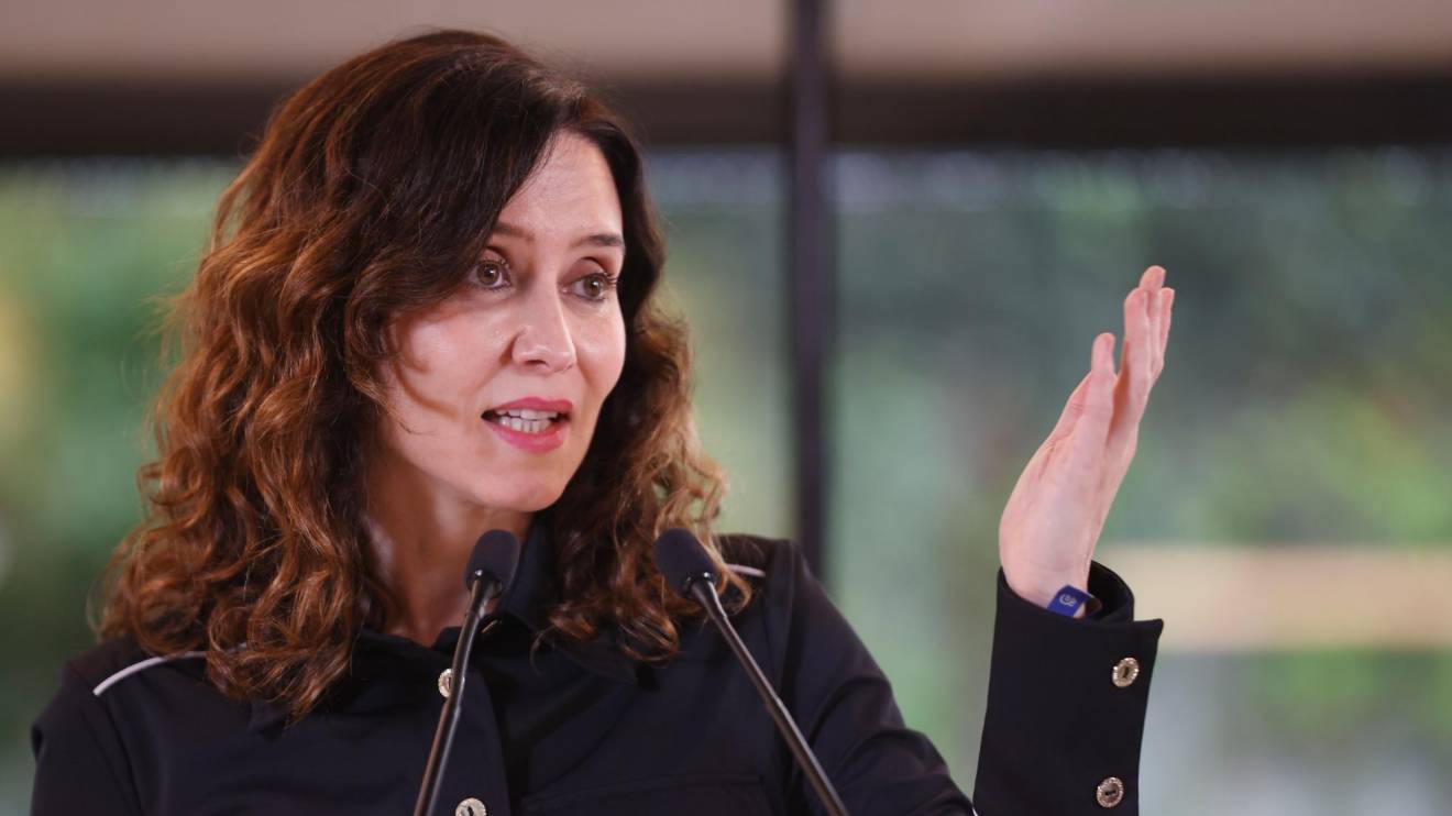 La presidenta de la Comunidad de Madrid, Isabel Díaz Ayuso, este martes en Bilbao. Foto: EFE