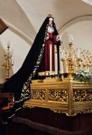 El nou manto d’exposició de la Mare de Déu de la Soledat es veurà a Natzaret. Foto: Congregació de la Soledat
