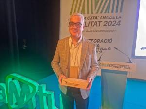El Ajuntament de Vila-seca recibió el premio MobiliCat. Foto: Ajuntament de Vila-seca