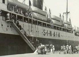 El transatlàntic francès Sinaia va ser un dels primers vaixells que conduí fins a Mèxic centenars de republicans, entre els quals alguns tarragonins.