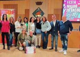 El Ayuntamiento de Salou celebró la entrega de premios del Cós Blanc 2024 a las collas ganadoras. foto: aj. de salou