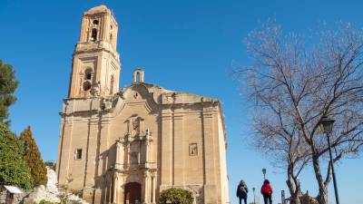 L’església del Poble Vell de Corbera, un dels espais de memòria més visitats. Foto: J. Revillas