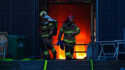 El incendio de Copenhague. Foto: EFE