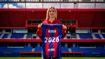 Alexia Putellas ha firmado hoy su renovación. Foto; FC Barcelona