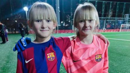 Irene y Maria Miquel, dos gemelas que son el futuro del FC Barcelona femenino. Foto: Cedida
