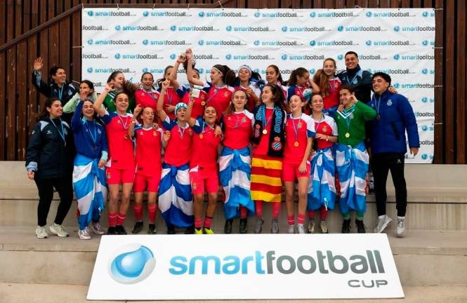 El Espanyol ganó en sub16 femenino. FOTO: SMART FOOTBALL CUP