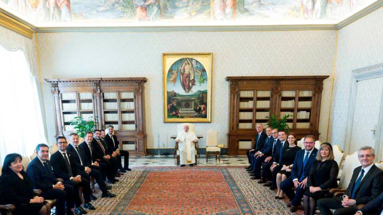 $!Tarragona en el Vaticano: el Papa destaca el «rico legado» de la ciudad