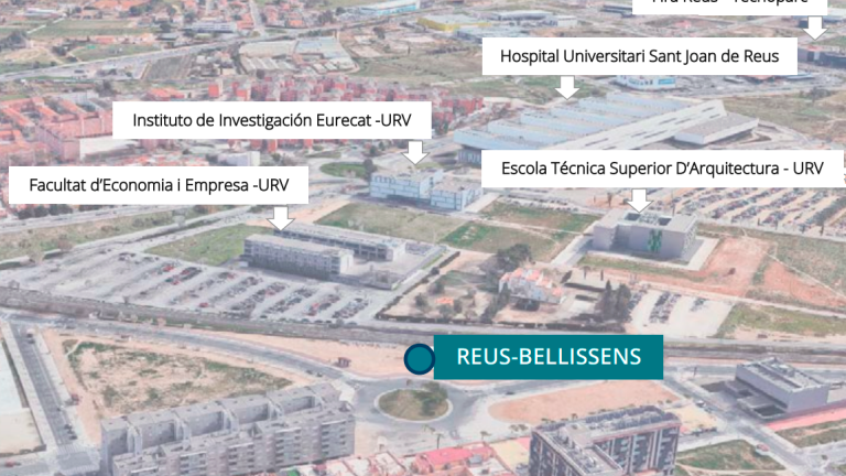 Ubicación geográfica de la futura estación de Bellissens.