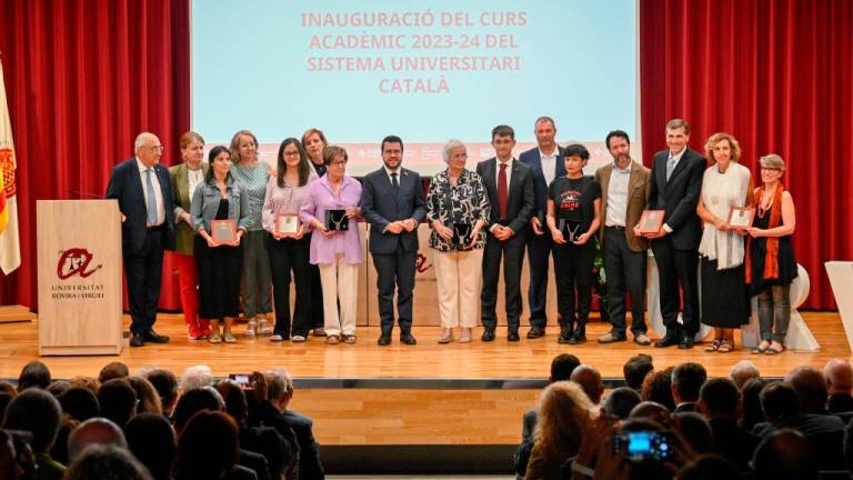 $!Premiats amb les Distincions Jaume Vicens Vives. FOTO: URV