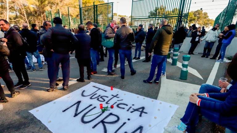 Imagen de archivo de las protestas tras la muerte de la trabajadora de la cárcel de Tarragona. Foto: Marc Bosch
