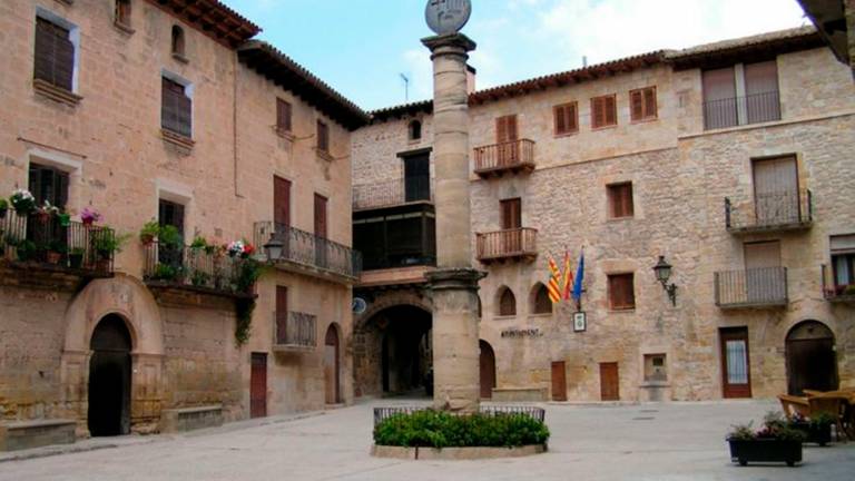Imatge del nucli urbà de Queretes, a la comarca del Matarranya. foto: cedida