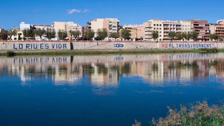 El riu Ebre al seu pas per la ciutat de Tortosa. Foto: Joan Revillas