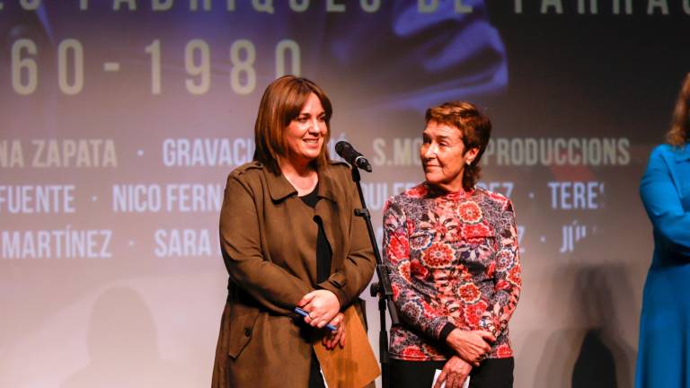 Las periodistas Joana Zapata y Berta Ramos durante la presentación del documental. Foto: Marc Bosch