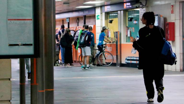 Imagen de la estación de Plaça Catalunya de Rodalies, desde donde no llegan ni salen trenes. Foto: ACN