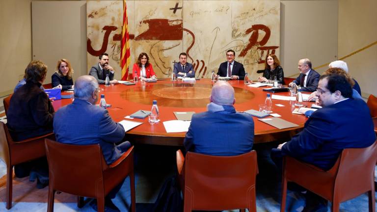 Reunió semanal del Govern de la Generalitat. Foto: EFE