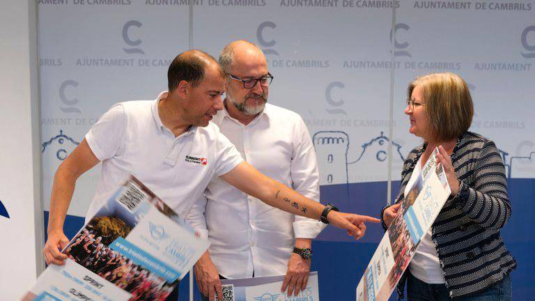 Juanan, Alfredo Clúa y y Camí Mendoza. foto: ajuntament de cambrils