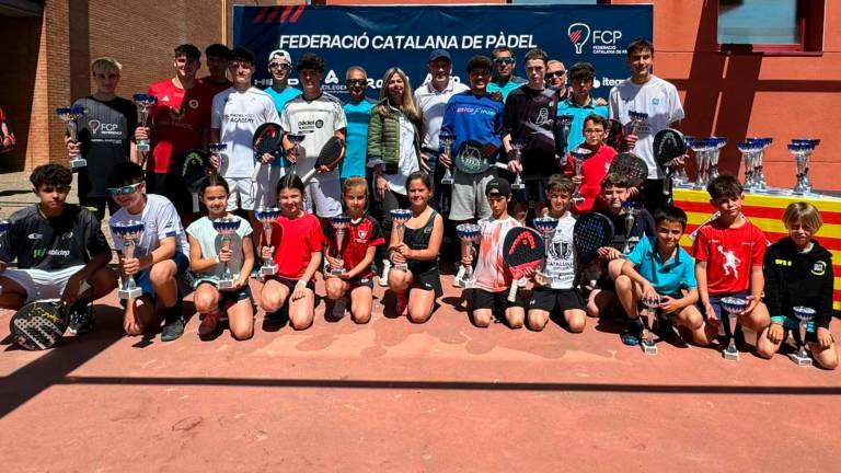 Los campeones y finalistas en Lleida. FOTO. FCP