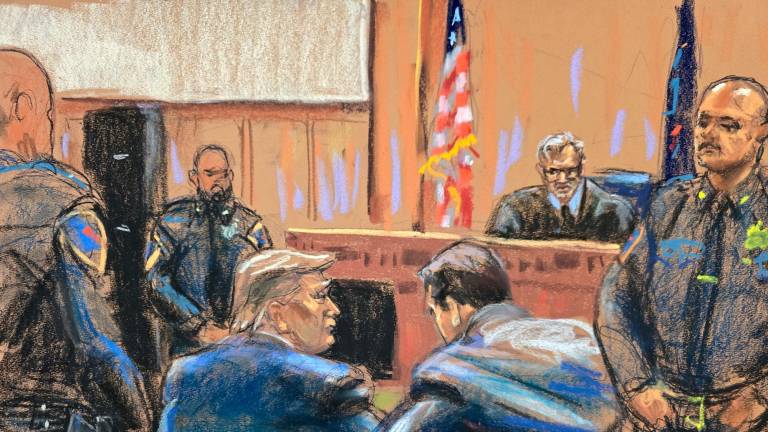 $!Trump asiste a la selección del jurado de su juicio penal en Nueva York