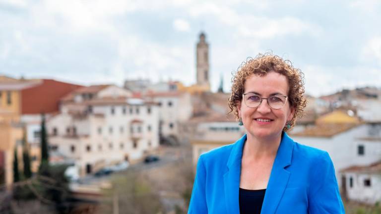 Agnès Ferré destaca com a projecte unir la urbanització del Priorat amb el nucli de la Bisbal. Foto: cedida