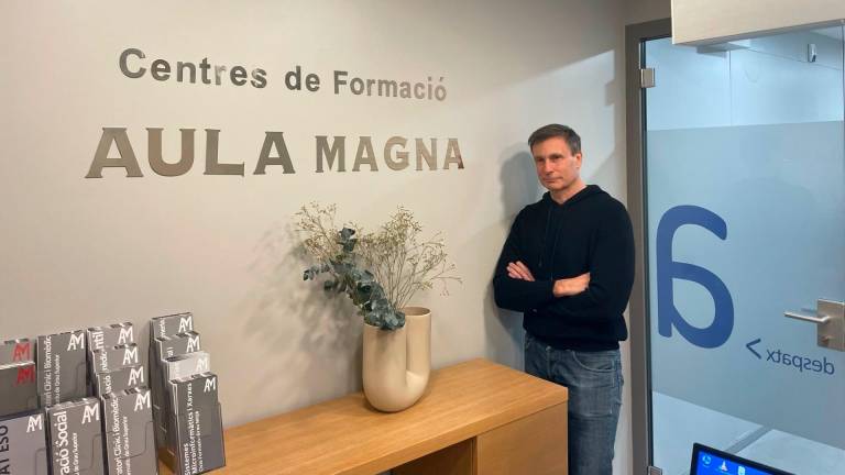 El director de l’Aula Magna, Andreu Antolín, a les instal·lacions del centre. FOTO: Cedida