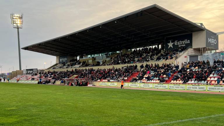 El Estadi Municipal de Reus contó con la asistencia de 1.324 espectadores. Foto: Reus FC Reddis/Andrés Romero