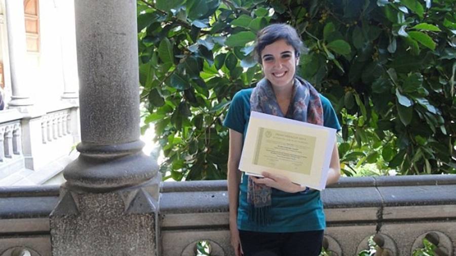 A la alumna tarraconense le gustaría hacer Periodismo tras terminar su etapa en el bachillerato. Foto: Cedida