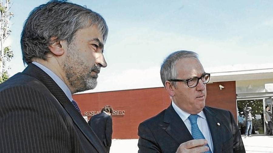 Joaquim Nin, en una imagen de archivo junto al presidente de la Diputació de Tarragona, Josep Poblet. FOTO: cedida