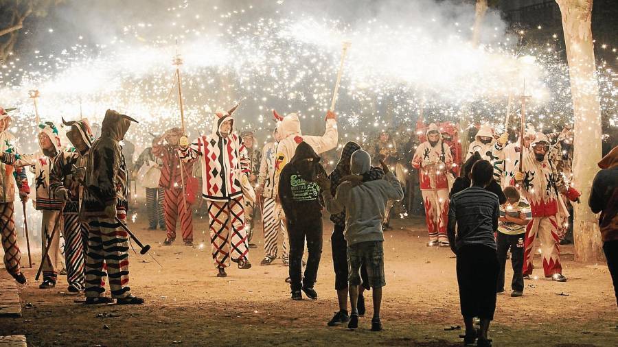 El Ball de Diables considera la Festa Major de Misericòrdia com la seva gran festa, especialment la Baixada i la carretillada. FOTO: A.M.