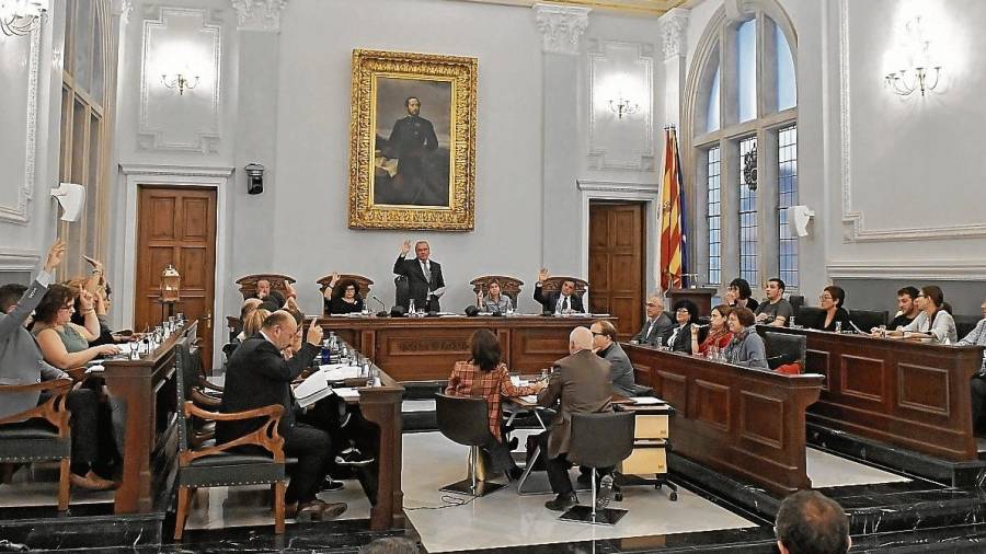Imatge del ple celebrat el dilluns passat a l’Ajuntament de Reus. FOTO: a. gonzález