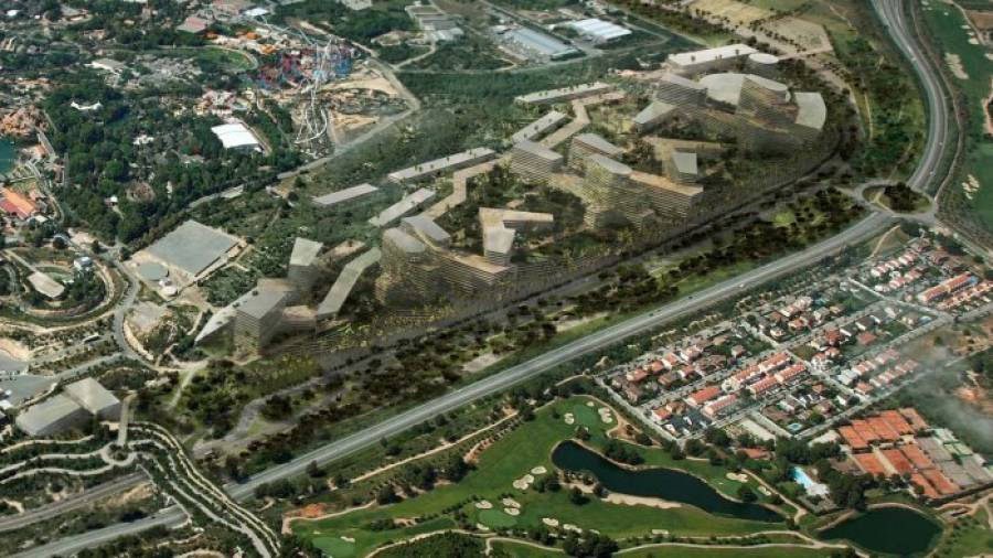 Imagen virtual del ámbito del CRT una vez se desarrolle el nuevo plan director urbanístico. Foto: Generalitat
