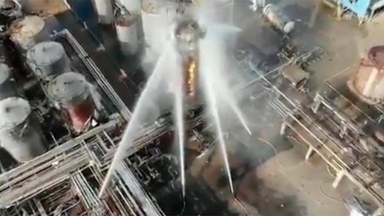 Imagen del día después de la explosión en la planta de la empresa Iqoxe, el 15 de enero del 2020. Foto: Mossos d’Esquadra