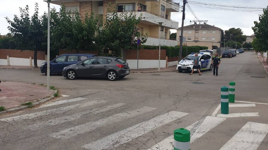 El accidente en el cruce.