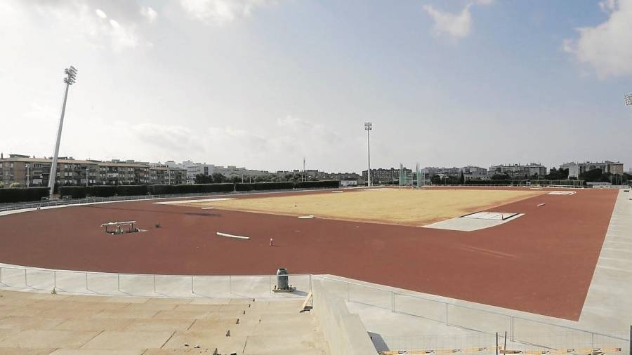 Las obras del estadio de atletismo ya est&aacute;n al 90%. Foto: LLu&iacute;s Mili&aacute;n