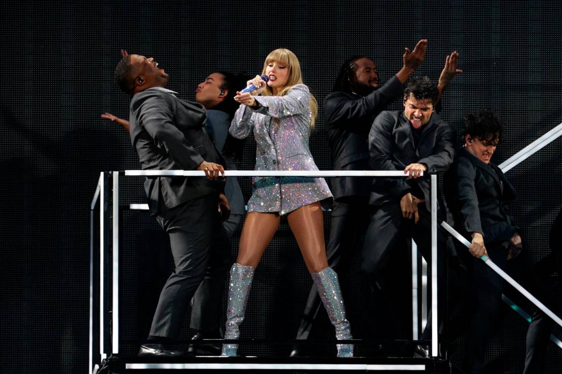 Taylor Swift, durante un concierto en Lisboa. Foto: EFE
