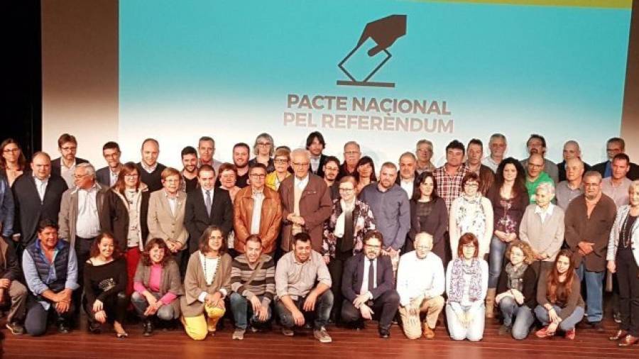 El Pacte Nacional pel Referèndum es presenta a Tarragona. Foto: Cedida