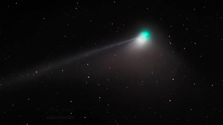 El cometa C/2022/E3. Foto: Aleix Roig (Parc Astronòmic de les Muntanyes de Prades)