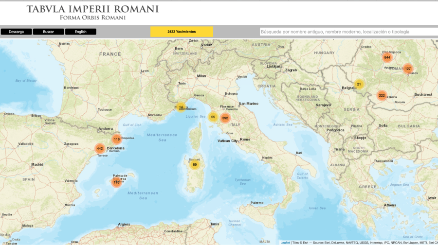 Captura de pantalla del mapa interactivo del proyecto digital Tir-For. Foto: DT