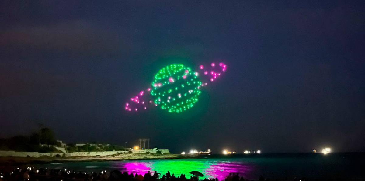 Drones en el cielo sale
