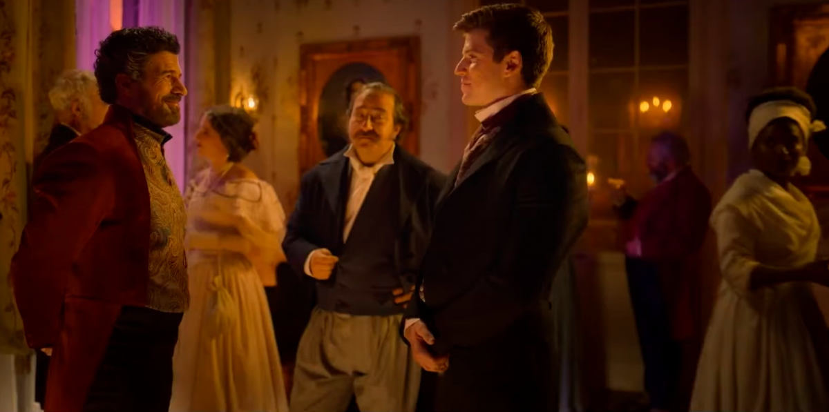 El gobernador (Rodolfo Sancho) y Diego de la Vega (Miguel Bernardeau). Foto: Prime Video El gobernador (Rodolfo Sancho) y Diego de la Vega (Miguel Bernardeau). Foto: Prime Video