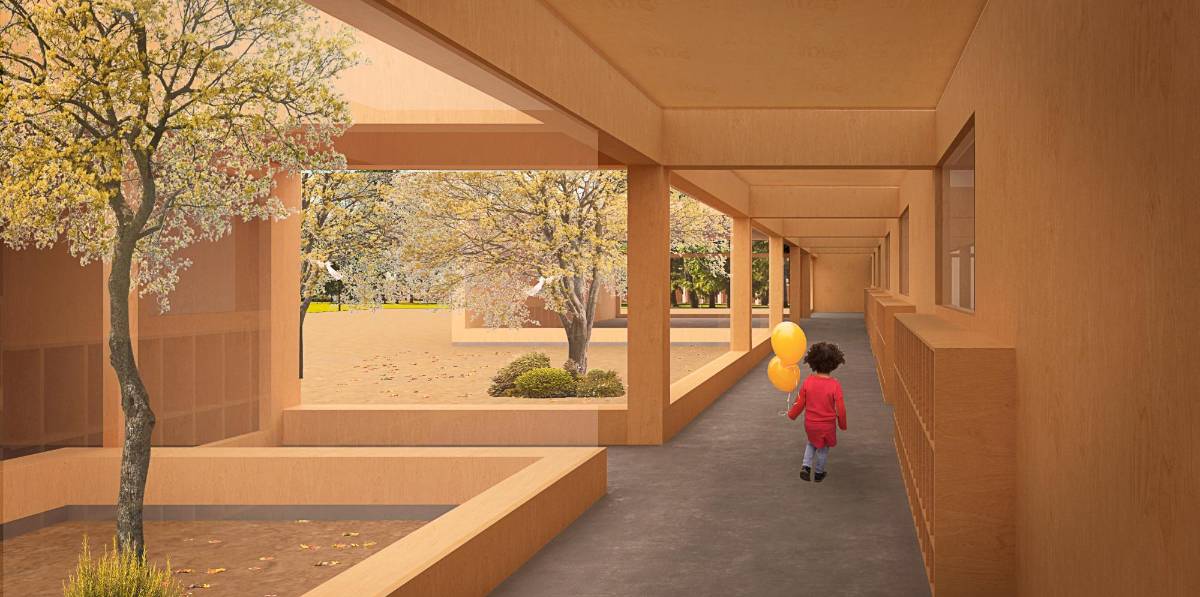 Imagen virtual del interior de la futura Escola Bressol. FOTO: cedida Imagen virtual del interior de la futura Escola Bressol. FOTO: cedida
