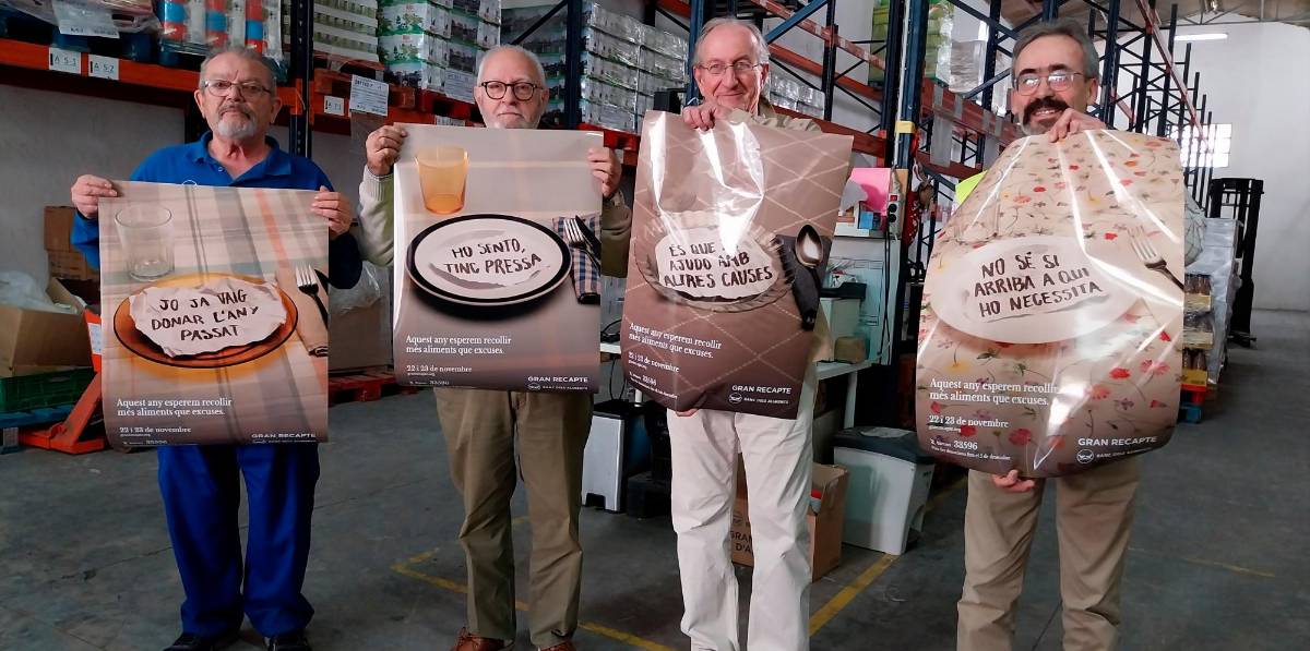 La campanya d’enguany apel·la a «recollir més aliments que excuses». FOTO: M.P. La campanya d’enguany apel·la a «recollir més aliments que excuses». FOTO: M.P.