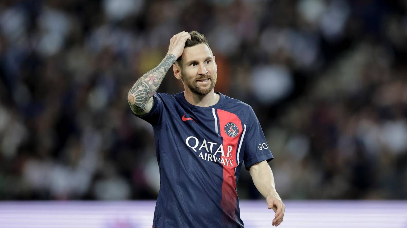 Leo Messi, durante su último partido con el PSG. Foto: Efe