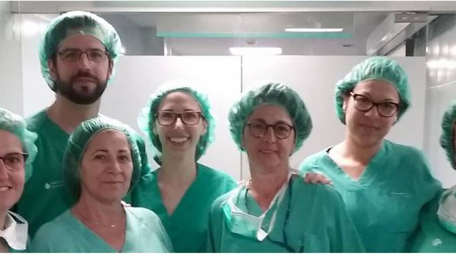 El equipo de cirujanos torácicos del Hospital Joan XXIII. FOTO: Montse Salvador