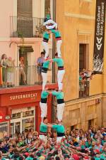 El 2d7 descarregat el 2023 pels Castellers de Sant Pere i Sant Pau. foto: alfredo gonzález