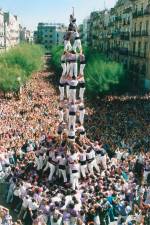 El 4 de 9 f de la Colla Jove Xiquets de Tarragona per les festes de Santa Tecla de 1993. foto Cjxt