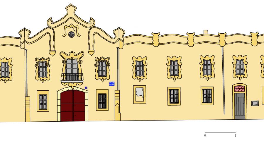 Cares de l&rsquo;edifici amb les seves decoracions originals. FOTO: marc dalmau