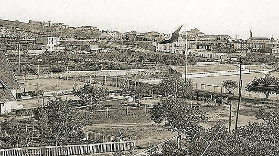 El antiguo campo del Nàstic y el Xalet del Tennis, en los años 20 del siglo pasado. FOTO: AUTOR DESCONOCIDO. FONDO ANTONIO CORNEJO