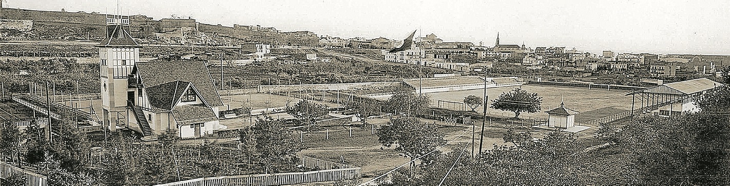 El antiguo campo del Nàstic y el Xalet del Tennis, en los años 20 del siglo pasado. FOTO: AUTOR DESCONOCIDO. FONDO ANTONIO CORNEJO