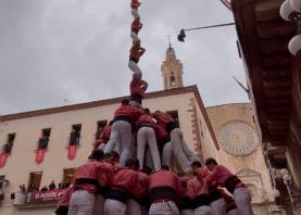 Pilar de vuit de la Colla Vella de Valls. Foto: Twitter Colla Vella