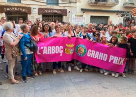 Los vecinos, emocionados con la participación en el Grand Prix del verano. FOTO: JMB